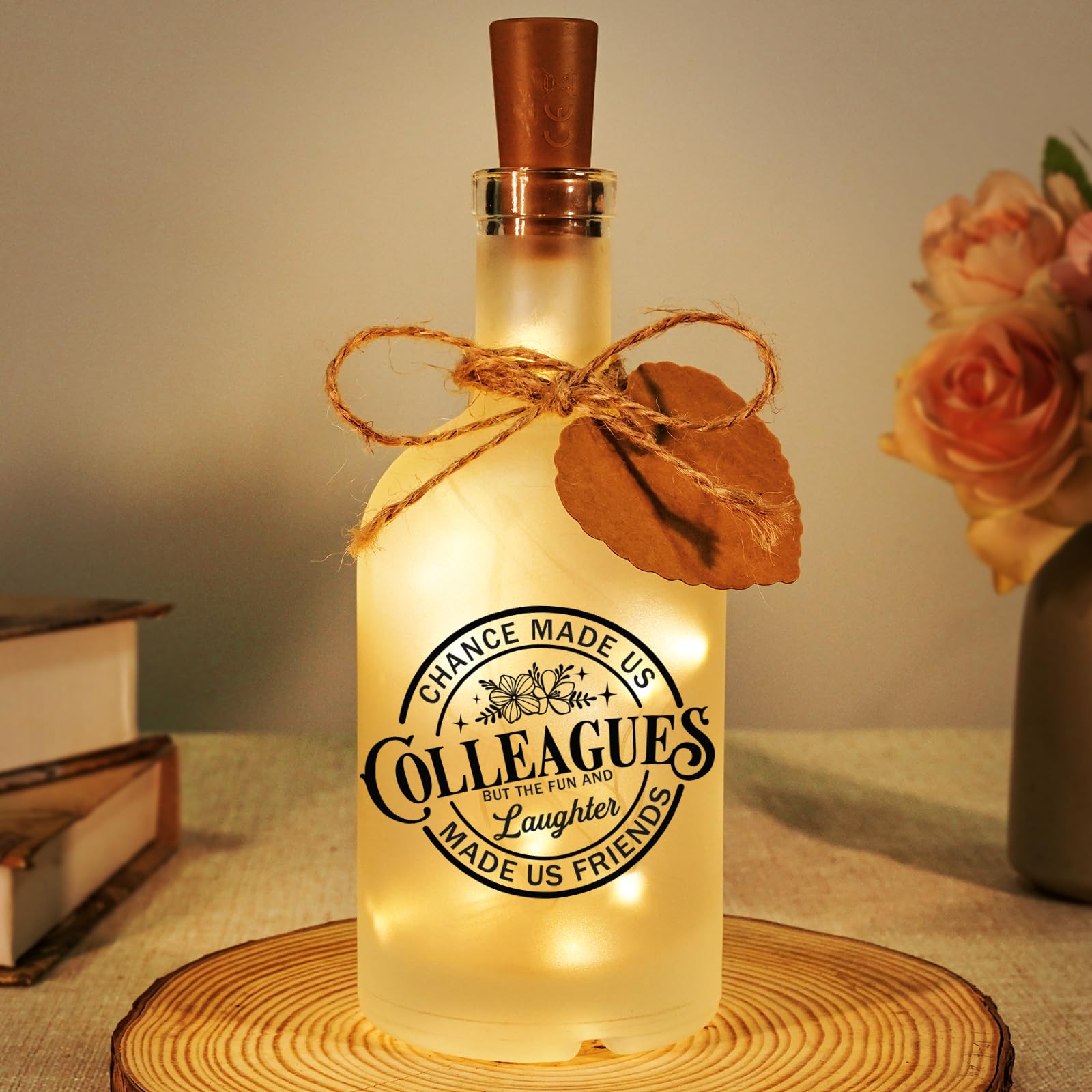 Leaving Gifts For Colleagues Women, Colleague Leaving Gifts Night Lights, Bottle Lights Presents For Women, Men, Coworkers, Nurse, Teacher, Presents For Women Retirement Farewell Birthday Christmas