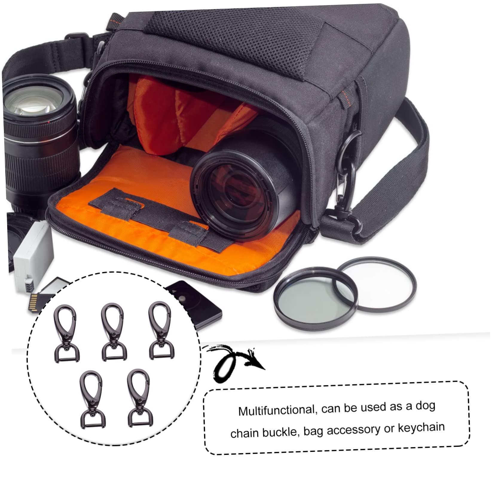 DEARMAMY 3 Sets Craft Bag Schnallen Leicht Zu Öffnende Und Zu Schließende Abnehmbare Gepäckgurte Für Schultertaschen 5 Stück * 3