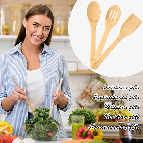 Miniatura 5 de Juego de 4 tablas de cortar de girasol religiosas de regalo cristiano, accesorios de cocina, regalos de Navidad, tablas de cortar de bambú cristiano