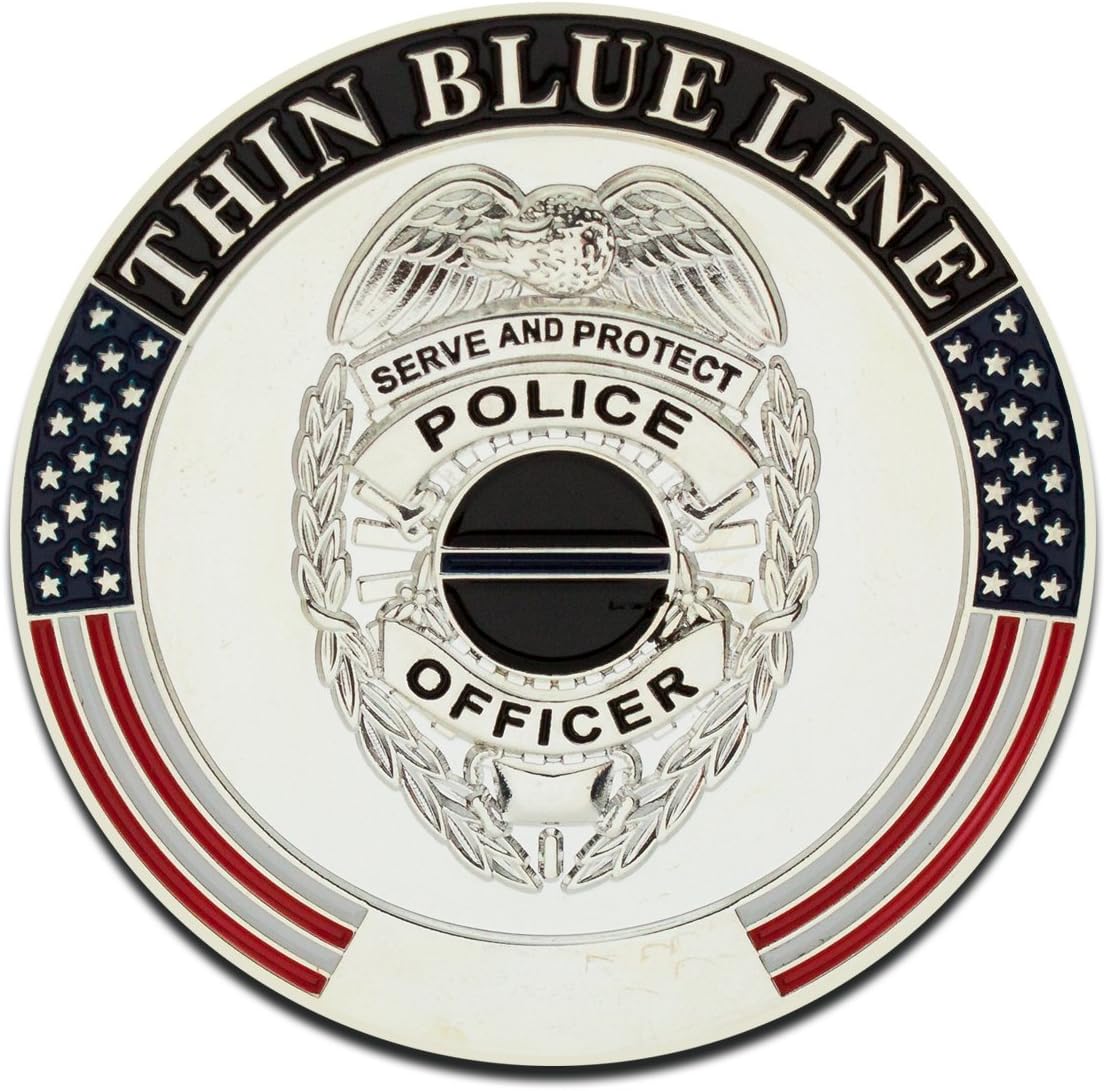 Thin Blue Line Challenge Coin