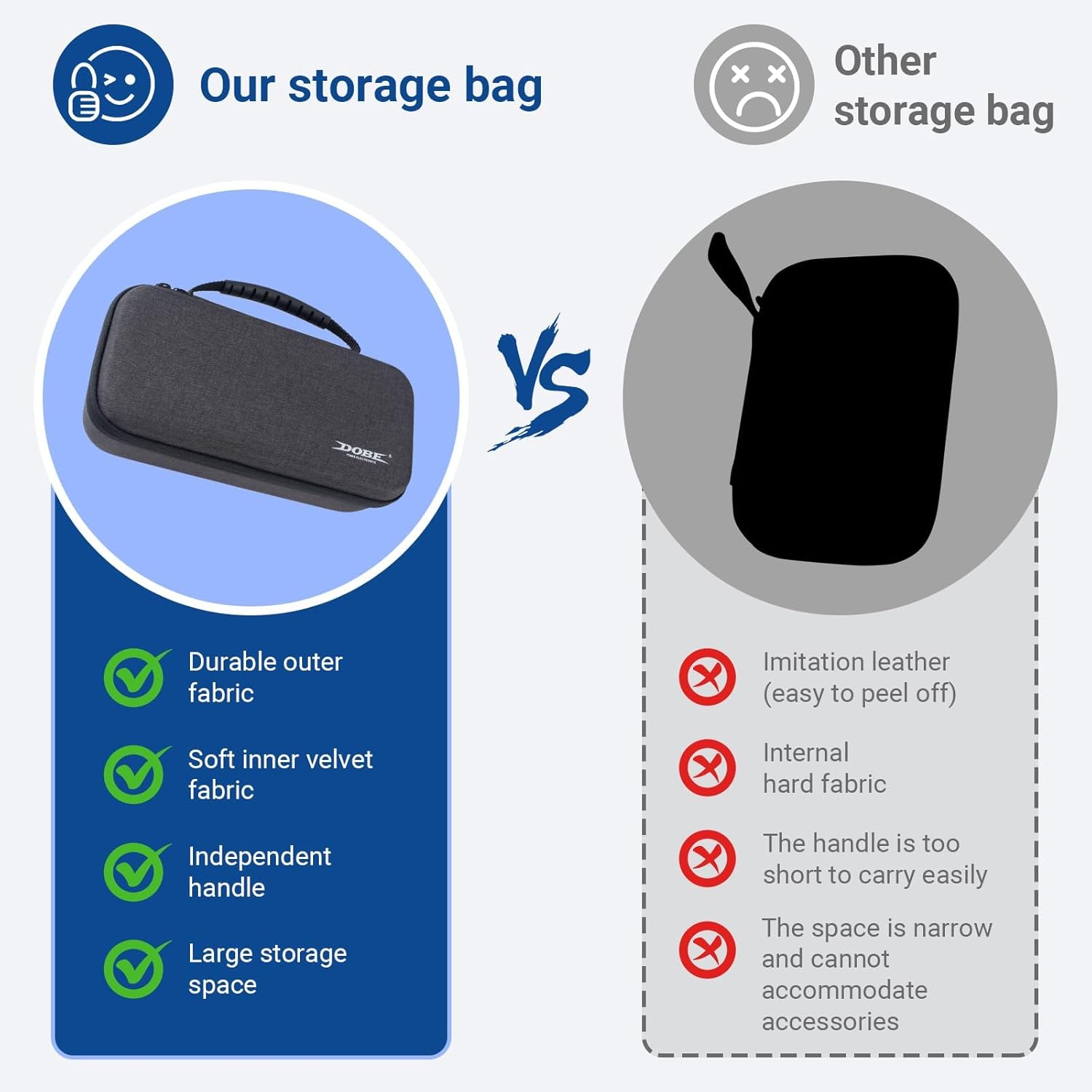 Switch 2 Carrying Case with Screen Protectors & Grip Caps - Hard Shell Travel Case for Switch 2 Console, Games & Accessories - Protective Storage Kit Compatible with Nintendo Switch 2 Accessories 2025 - Image 3