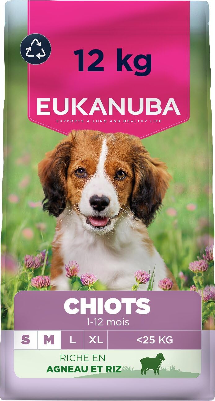 EUKANUBA Life Care Chiot Petite/Moyenne Race Agneau Riz 12 kg
