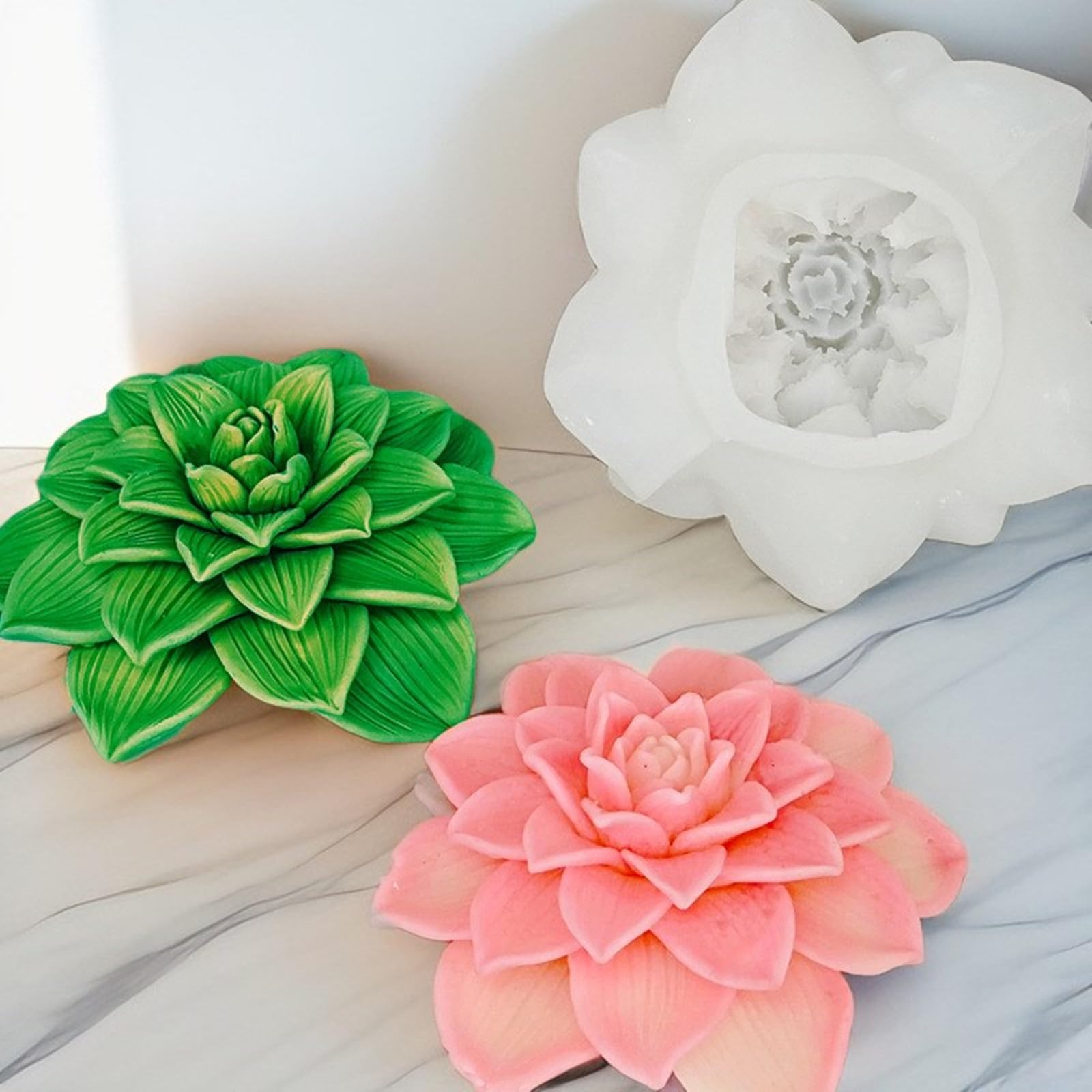 Stampo in silicone a forma di fiore di peonia 3D per sapone, gesso, resina, fusioni fai da te, torta al cioccolato, strumento da forno per matrimoni