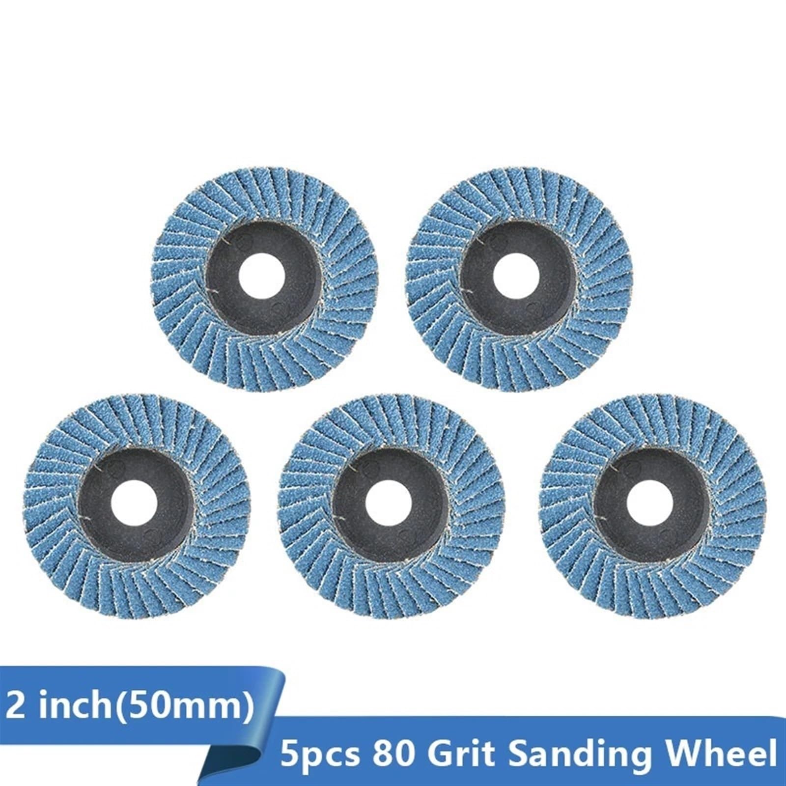 Dischi di lana per lucidatura Ruota abrasiva 5 pz 2 pollici 50 mm Disco for lucidatura con lamelle Lama for smerigliatrice angolare Disco abrasivo for smerigliatrice da 80 per Lucidatura Vetro, Gioiel