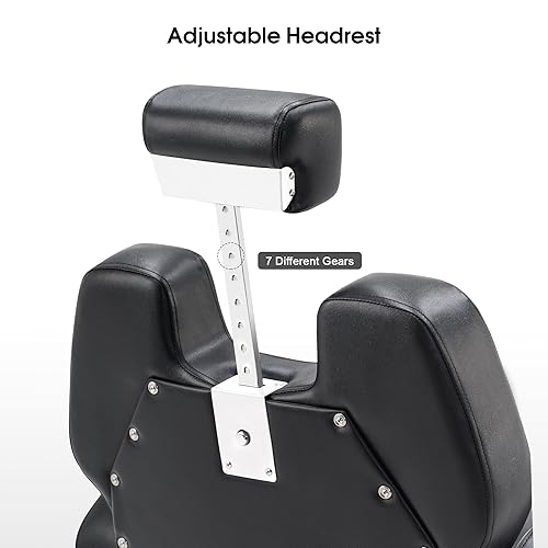 Miniatura 5 de BarberPub Silla de peluquería reclinable de alta resistencia Silla hidráulica multiusos para estilista de peluqueros Spa Beauty Shampoo Equipment