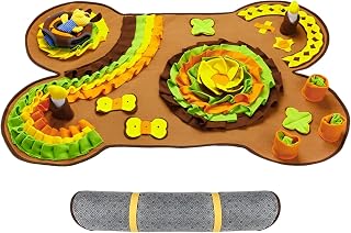 Sniffmatta för hund Rolig interaktiv matpusselleksak | Interaktiv hundpusselmatta för långsam utfodring för , marsvin, smådjur, inomhus-/utomhuslek, träning och mental
