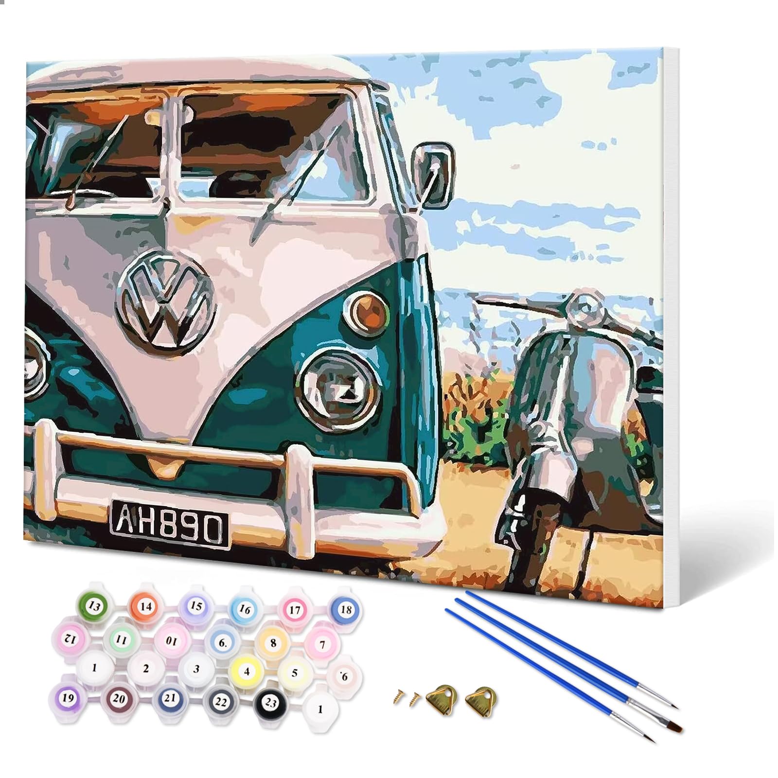 WANMIU Malen Nach Zahlen Erwachsene - Zuckerwatte-Axolotl DIY Ölgemälde 40x50cm