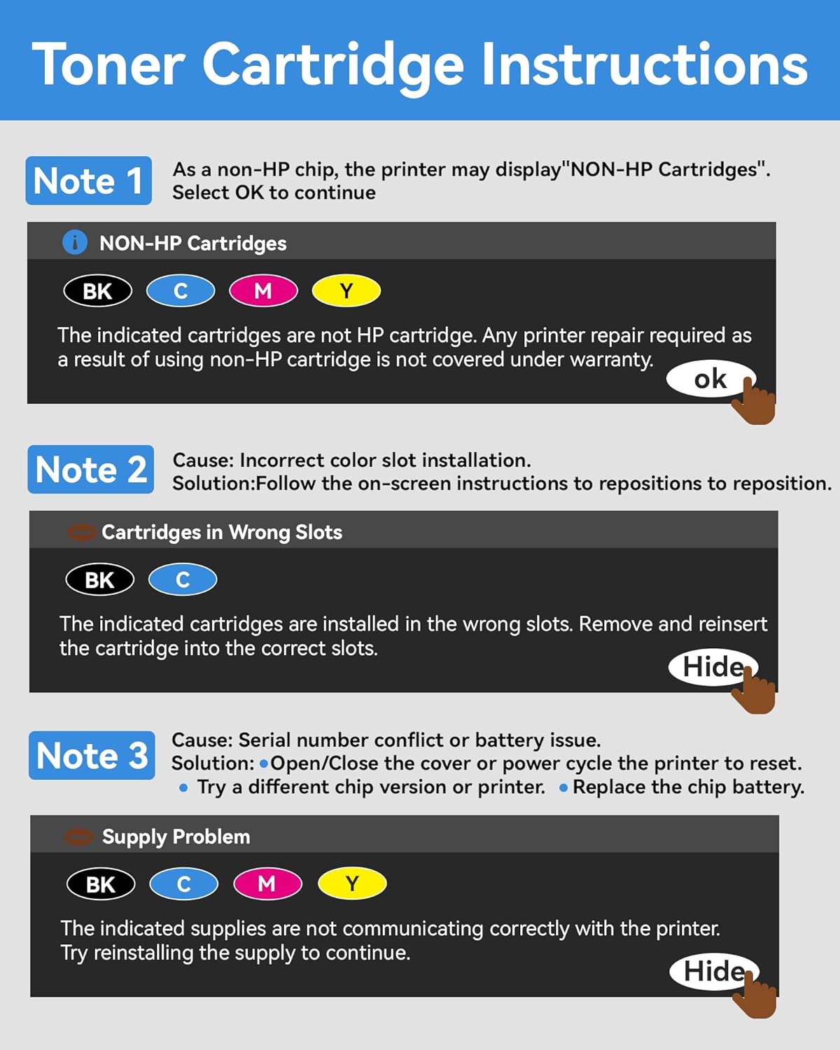218X Toner Cartridges 4 Pack - Works with HP Color LaserJet Pro MFP 3301sdw 3201dw 3301fdw, Replacement for HP 218X 218A Toner cartridges for Color LaserJet Pro MFP 3301cdw Printer Ink W2180X W2180A