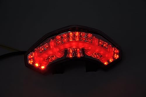 Miniatura 8 de Luz trasera LED de freno para motocicleta, lente ahumada con intermitentes integradas, compatible con Ducati 2010-2014 Multistrada 1200, 2010-2014