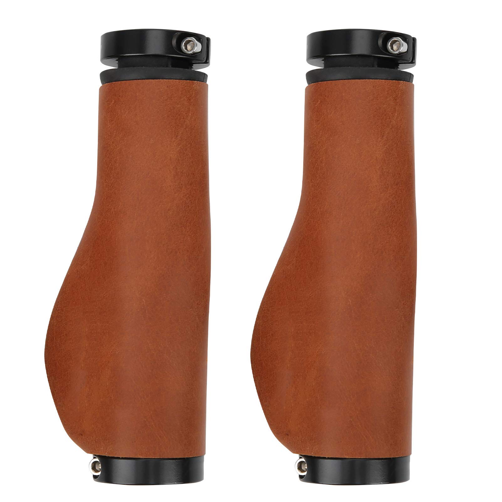 ZORILO Anti-Rutsch-Lenkergriffe für Fahrradlenker, 22,2 mm breit, Leder-Lenkergriffe für Mountainbike-Lenker, Schutzabdeckung für Mountainbike-Lenker