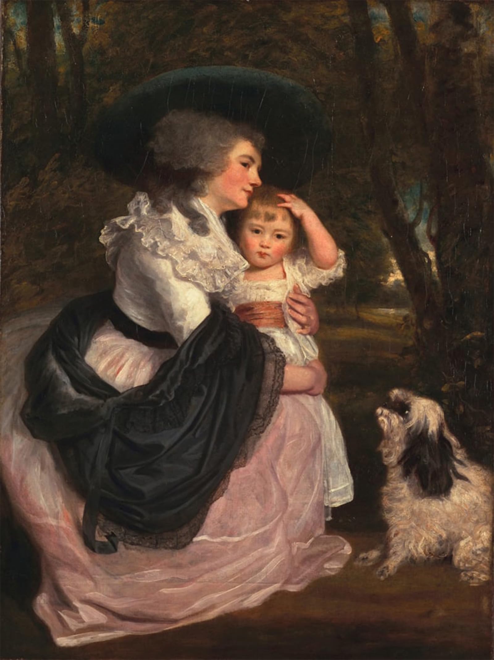 POSTERIIk Vintage Classic Picture Landscape Artwork Lavinia Countess Spencer and Charles Spencer Viscount Althorp by Joshua Reynolds Portrait Canvas Painting for Office Home Decor 60x90cm