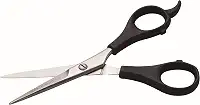 Marco Boni Tesoura Profissional Fio Laser P/ Corte Cabelo 5.5'' Cabo Plástico Aço Inox 1705 Preto 1 Unidade