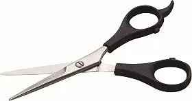 Marco Boni Tesoura Profissional Fio Laser P/ Corte Cabelo 5.5'' Cabo Plástico Aço Inox 1705 Preto 1 Unidade