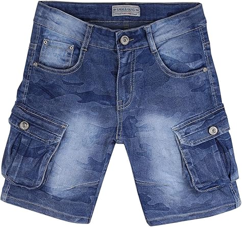 SMALL GANG Bermuda di Jeans con tasconi : Amazon.it: Abbigliamento