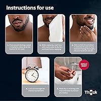 Vista 5 de Godefroy Suero grueso para barba y bigote para tipos de cabello étnico, 0.5 fl oz