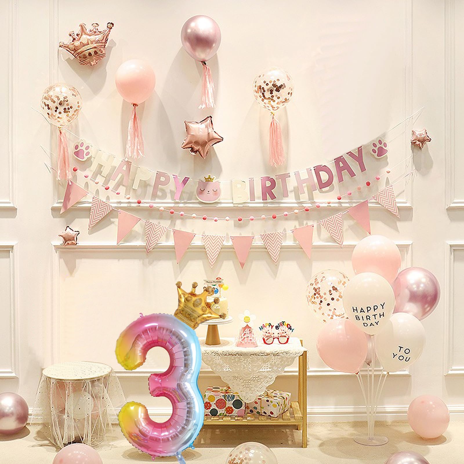 Amazon.com: Rainbow Gradient Number 6 Balloon,40 Inch Giant Number