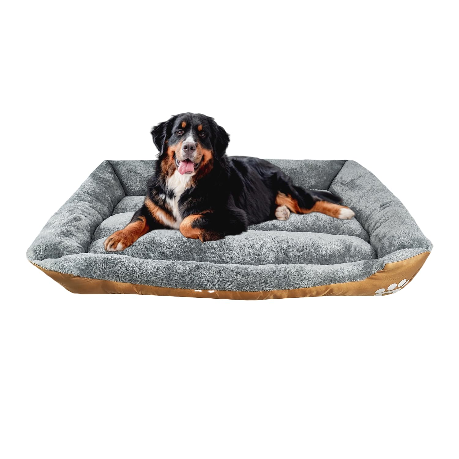 Dog Cat Bed Soft, Pet Bed, Warm and Soft Pet Cosy Anti Anxiety Beds with Non-Slip Bottom and Washable multi-size Calming Dog Bed for Labrador, German Shepherd, Golden Retriever Teddy,etc (Brown, M) — image 1