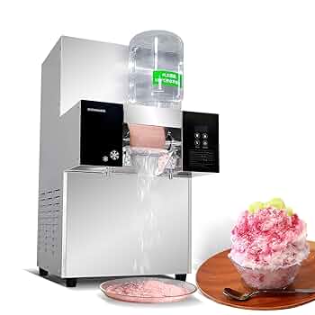 新品 SNOW ICE MACHINE かき氷機（動作確認済み） Amazon.co.jp: 商用1200Wスノーフレーク製氷機、180kg/日電動