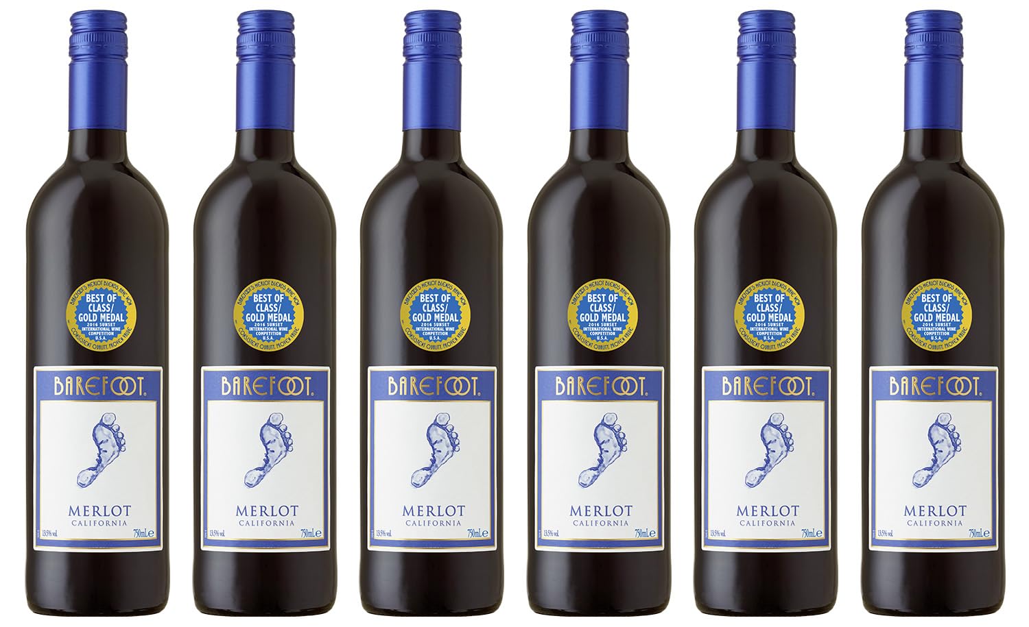 Barefoot Merlot Halbtrocken (6 x 0, 75l)