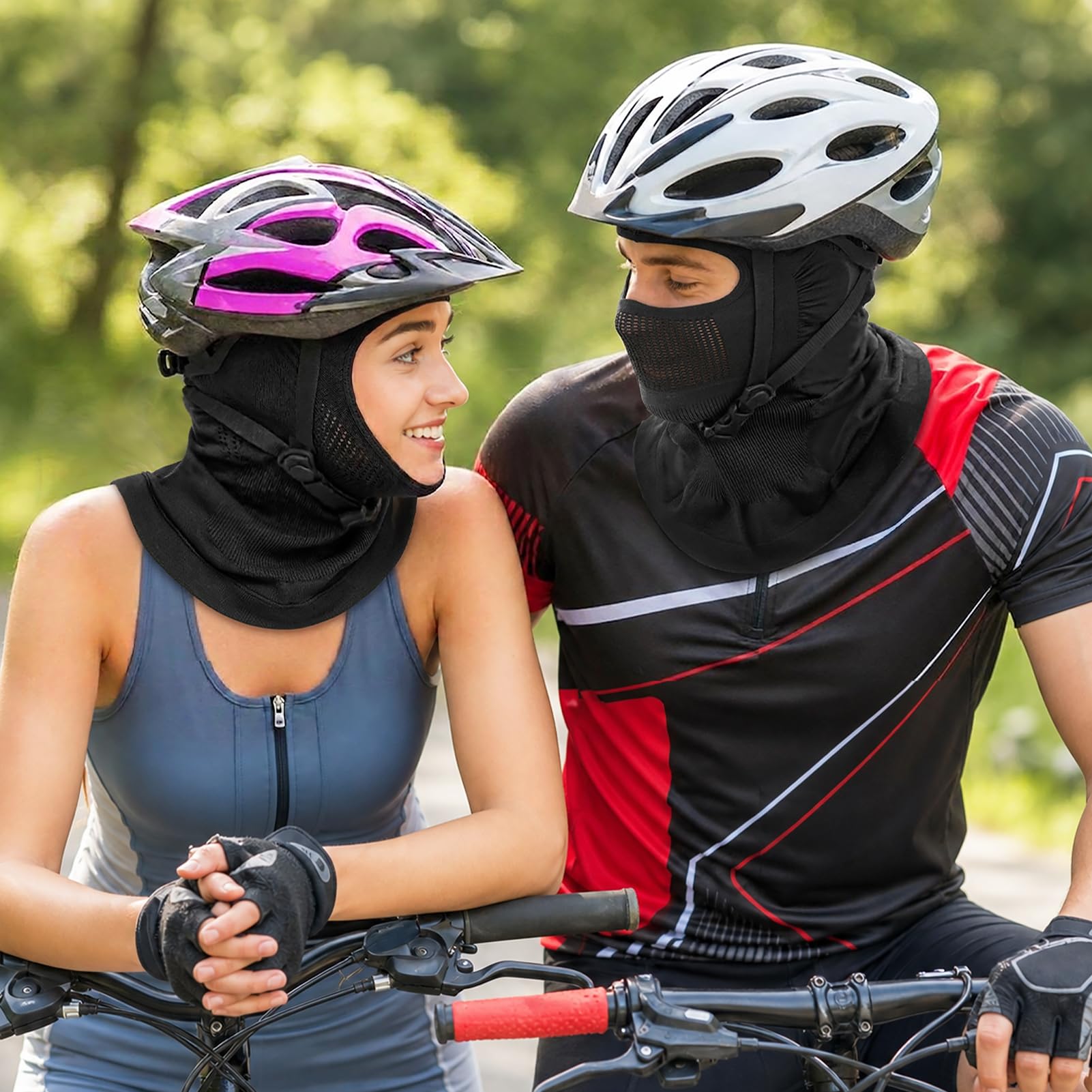 MELLIEX Passamontagna Unisex Traspirante Leggero Estivo Multifunzionale Protezione UV Sottocasco Moto Ciclismo