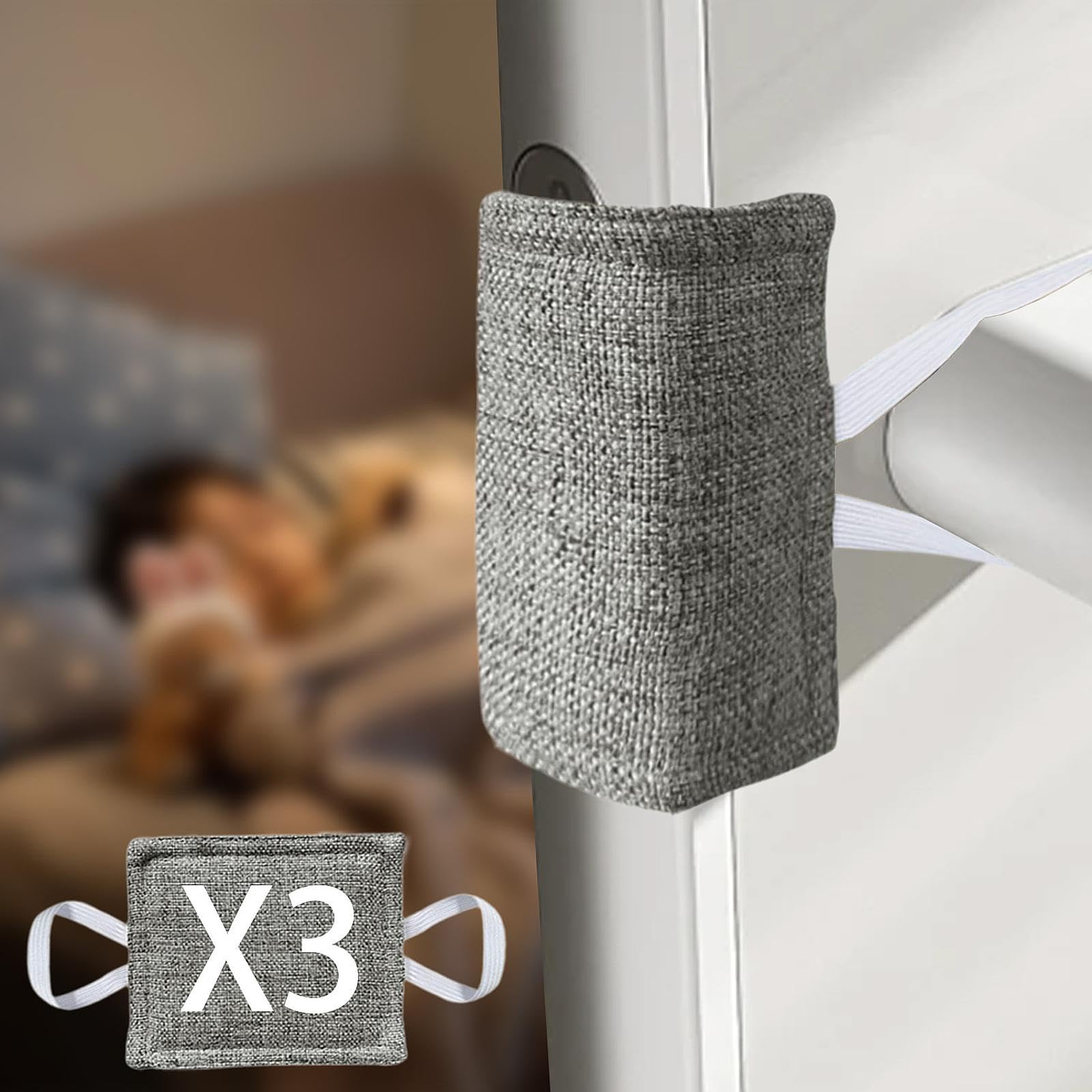 Lot De 3 Coussins Anti-Bruit Pour Porte - Protège-Loquet, Sécurité Enfant, Réduction Claquement