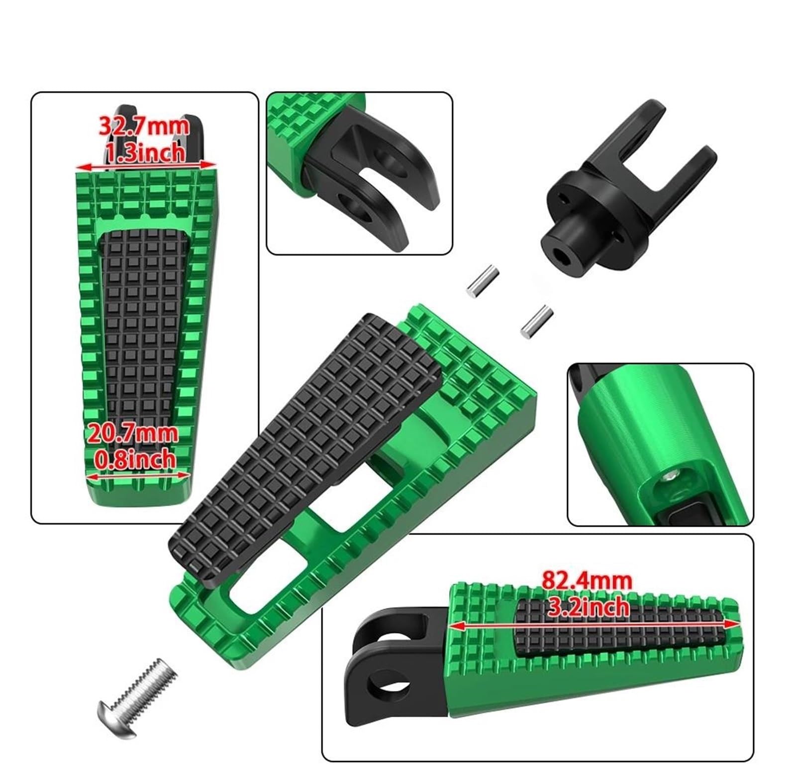 Accesorios para clavijas Estriberas Para Motocicleta, Pedales Y Para Ducati Panigale 1100 V4 Speciale V4/SP/SP2 916, Accesorios Para Reposapiés Delanteros(Vert)