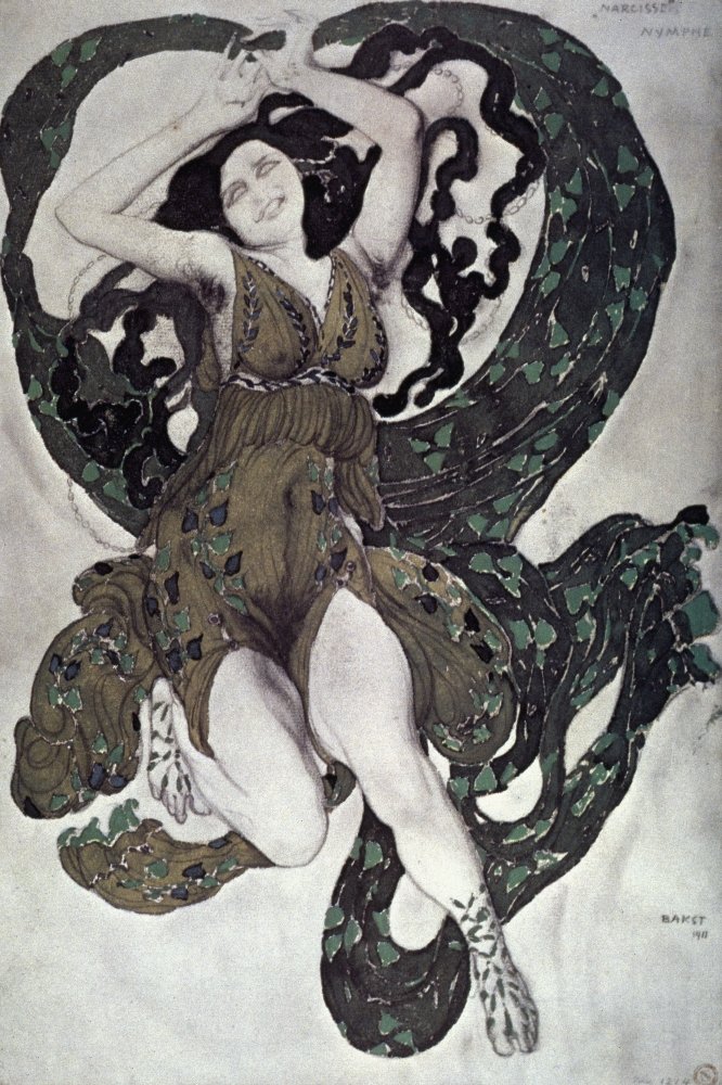 Amazon.co.jp: レオン・バクスト ナルシス Nleon Bakst デザイン 1911