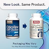 Vista 2 de Jarrow Formulas Citicoline CDP 250 MG, suplementos de colina CDP, apoyan la salud cerebral, el rendimiento y la memoria, 120 cápsulas, hasta un