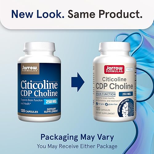 Miniatura 2 de Jarrow Formulas Citicoline CDP Coline 250 mg - 120 cápsulas - Apoya la salud cerebral y el rendimiento de la atención hasta 120 porciones el