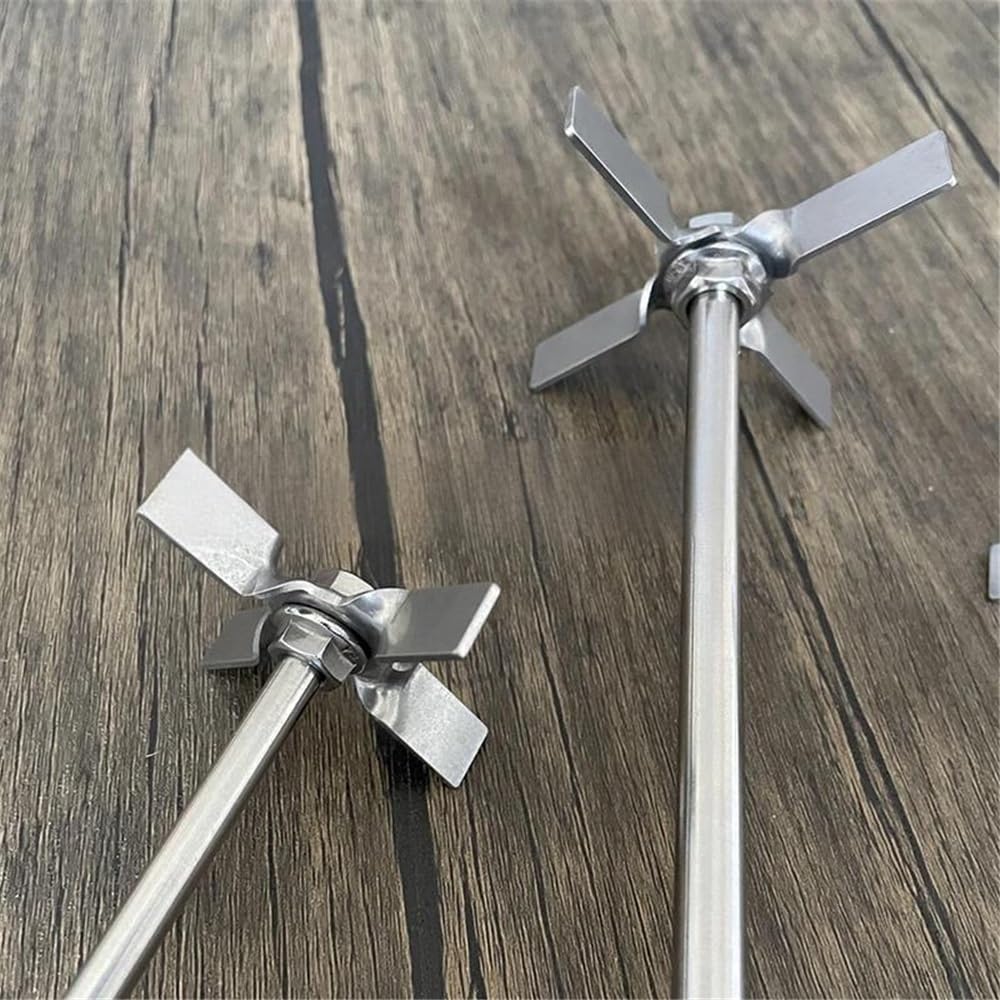 Attrezzature e forniture di laboratorio 1 set 304 acciaio inossidabile quattro pale con asta DIA 60/70mm agitatore a utilizzato in laboratorio agitazione
