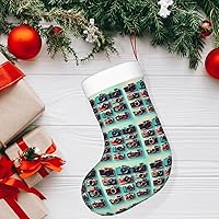 Vista 3 de Retro Cool Camera Collection Print Christmas Stocking, Christmas Ornaments, With Hanging Ribbon For Holiday Decor