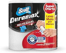 Scott Duramax Pano Reutilizável em Rolo, Branco, 116 Folhas (2 Unidades de 58 Folhas)
