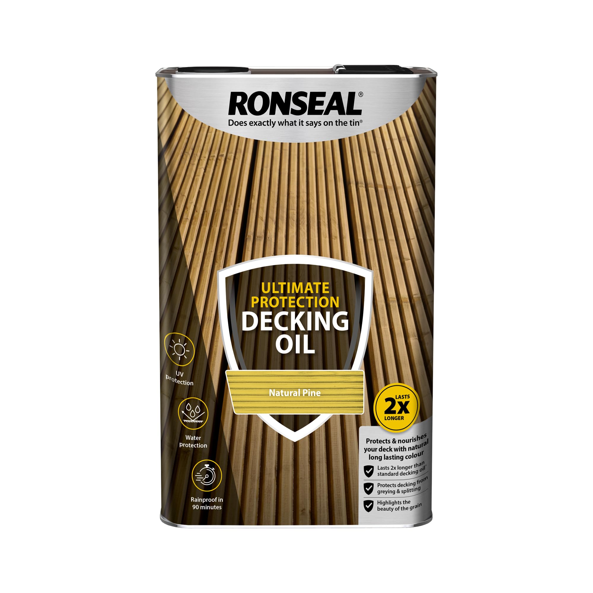 Ronseal Ultimate Protection Decking Oil - Natural Pine - 5L
