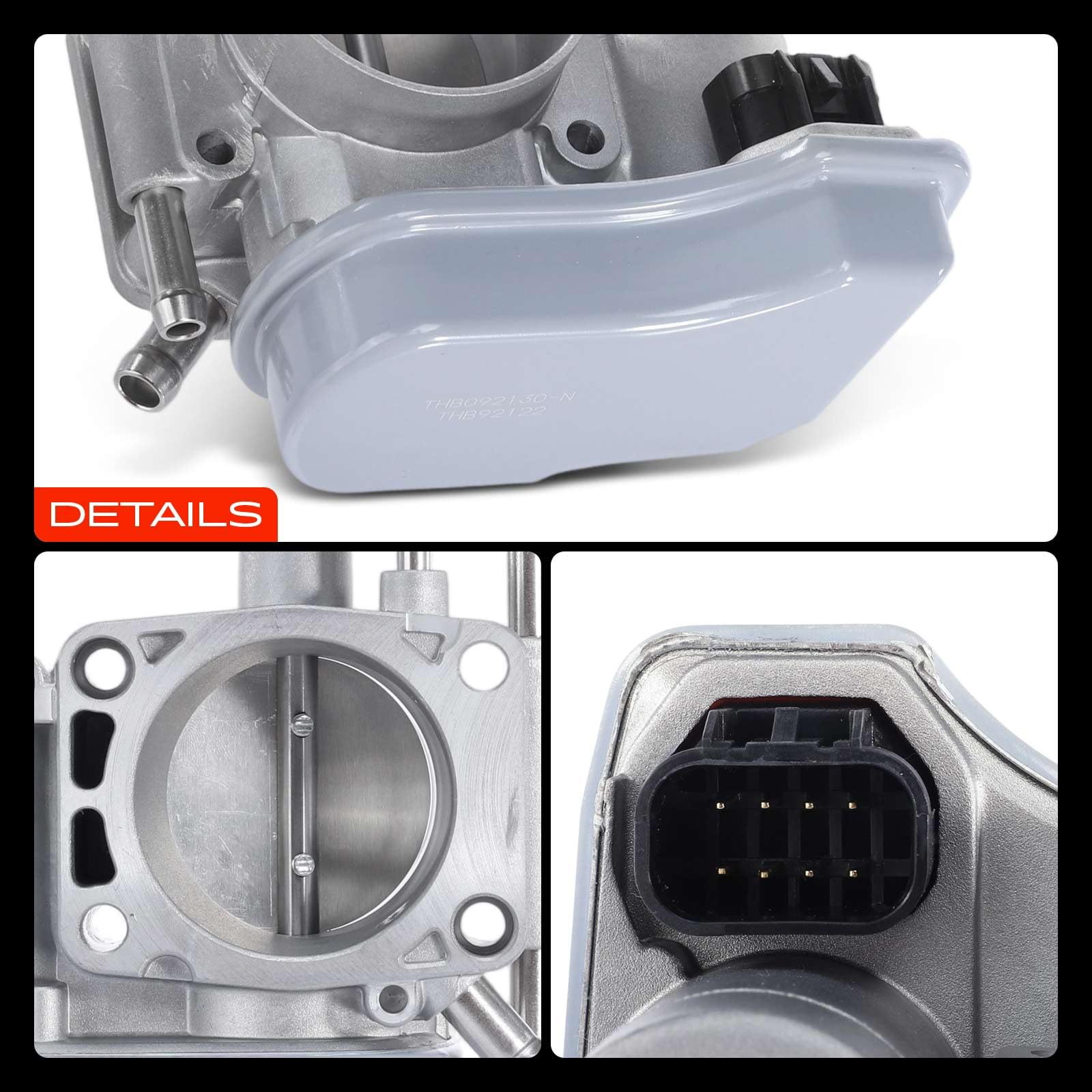 Frankberg Drosselklappe Kompatibel mit Astra G Cabriolet F67 1.6L 2001-2005 Corsa C X01 1.4L 2000-2009 Meriva 1.6L 2003-2010 Vectra C CC 1.6L 2005-2008 Replace# 9192122