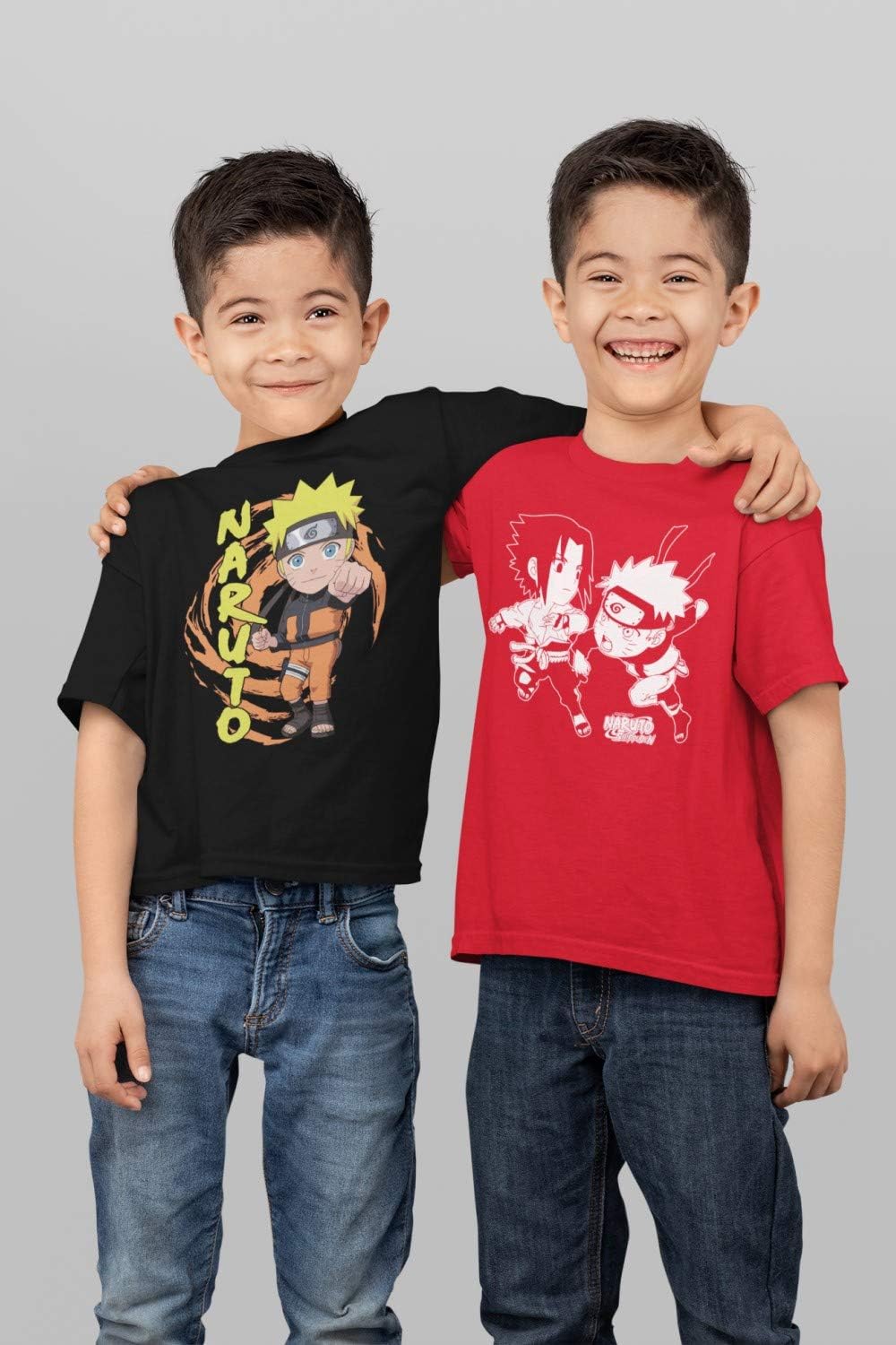 Ripple Junction Naruto Shippuden Chibi Naruto Fist Anime Youth Crew T-Shirt Officially Licensed