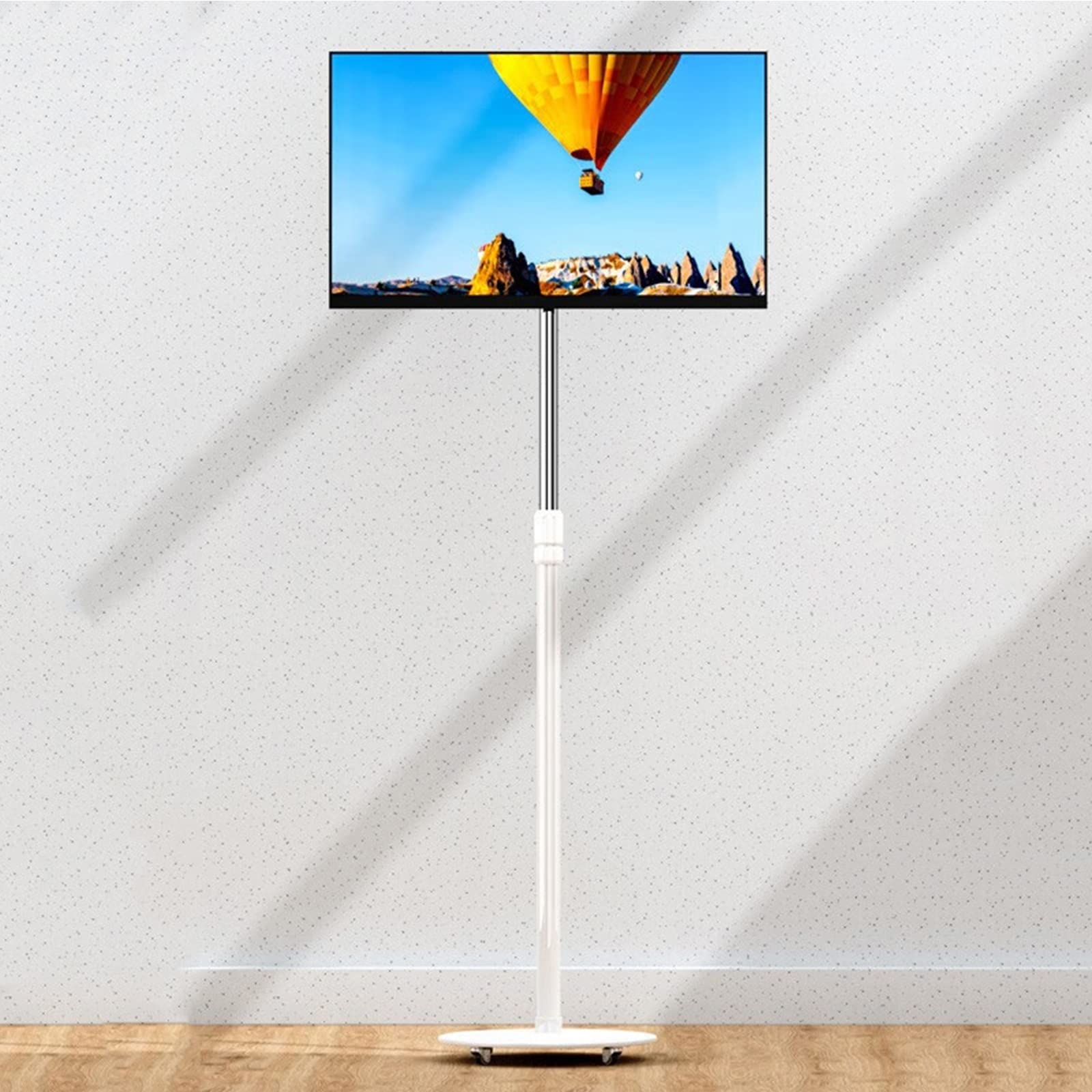 Support TV mobile à roulettes réglable en hauteur pour écran LED 13 à 42 pouces VESA 100x100