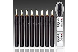 Black Flameless Candlesticks for Halloween Decoration