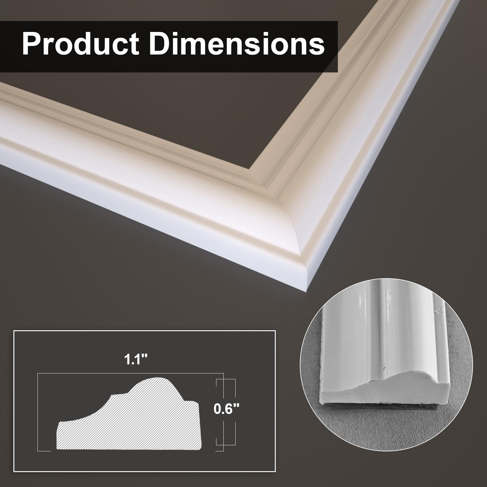 Snapklik.com : Wainscoting Panels Peel And Stick, Flexible Classic Wall