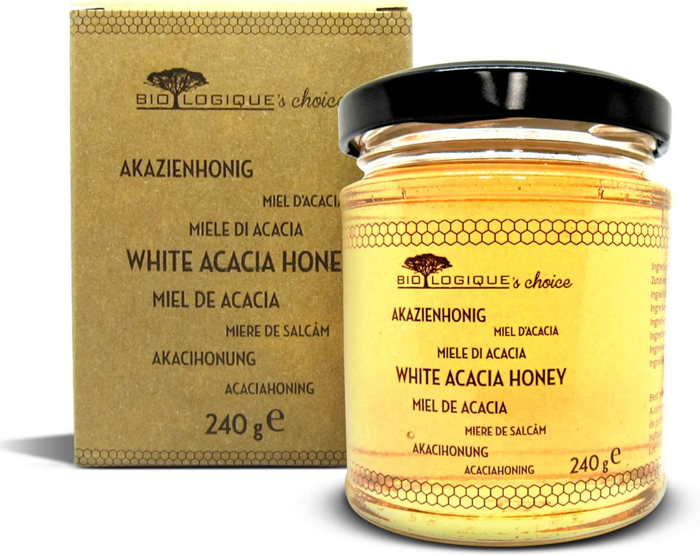Acacia Honey - Creamy Spreadable/Pure, Natural And Tasty Honey For Adults And Kids - 240 g