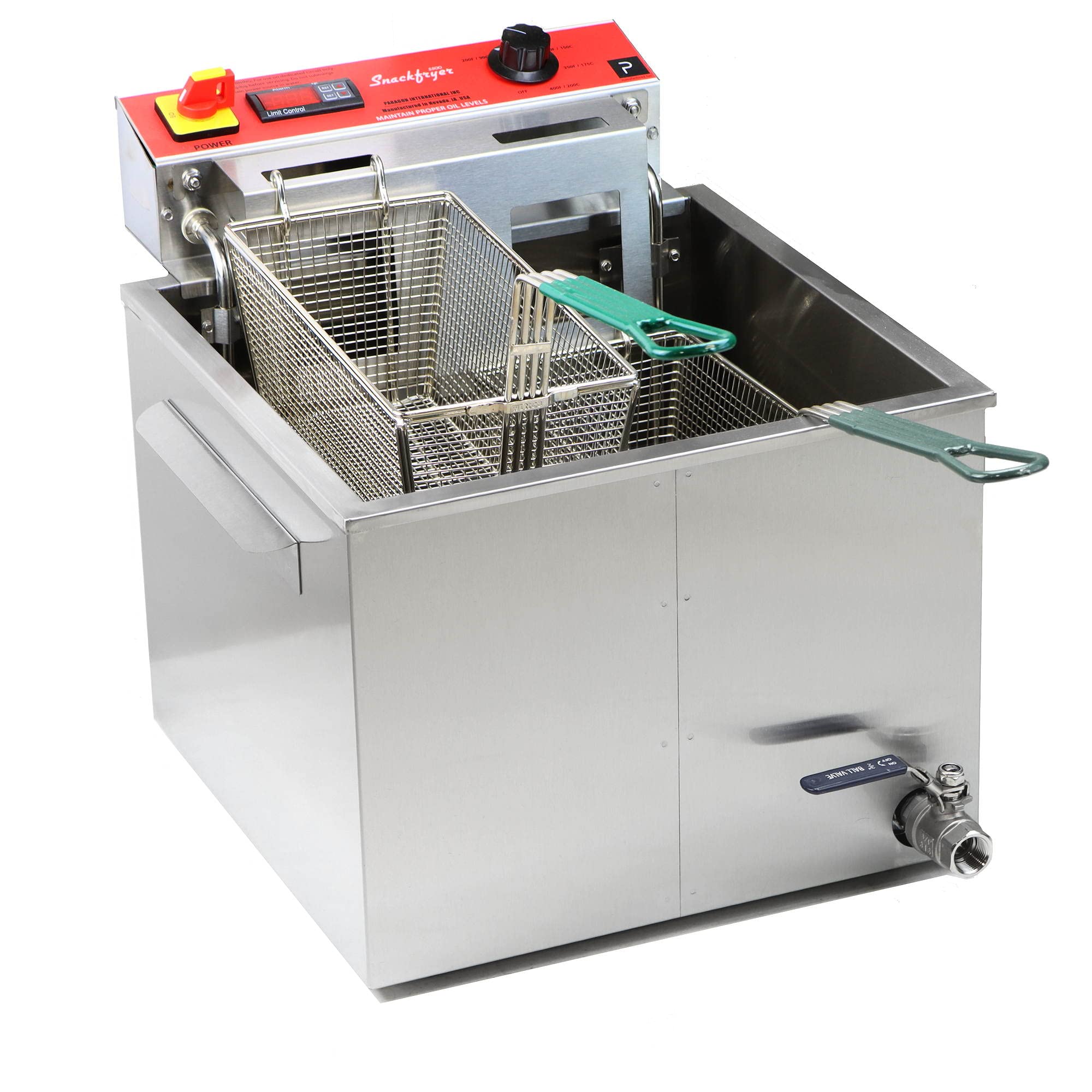 Paragon Digital 240V Snack Deep Fryer - Commercial All-Purpose Fryer