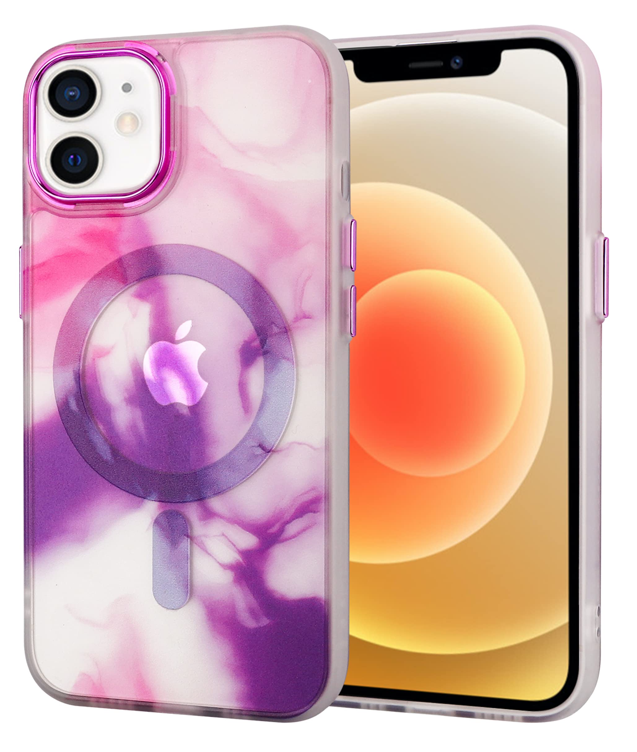 BOUNCEBACK Water Color Designer Magnetic Charging Support Back Case Cover for iPhone 12 & iPhone 12 Pro - (Purple | Poly Carbonate) (B0C4BDTMDY) Amazon Price History, Amazon Price Tracker