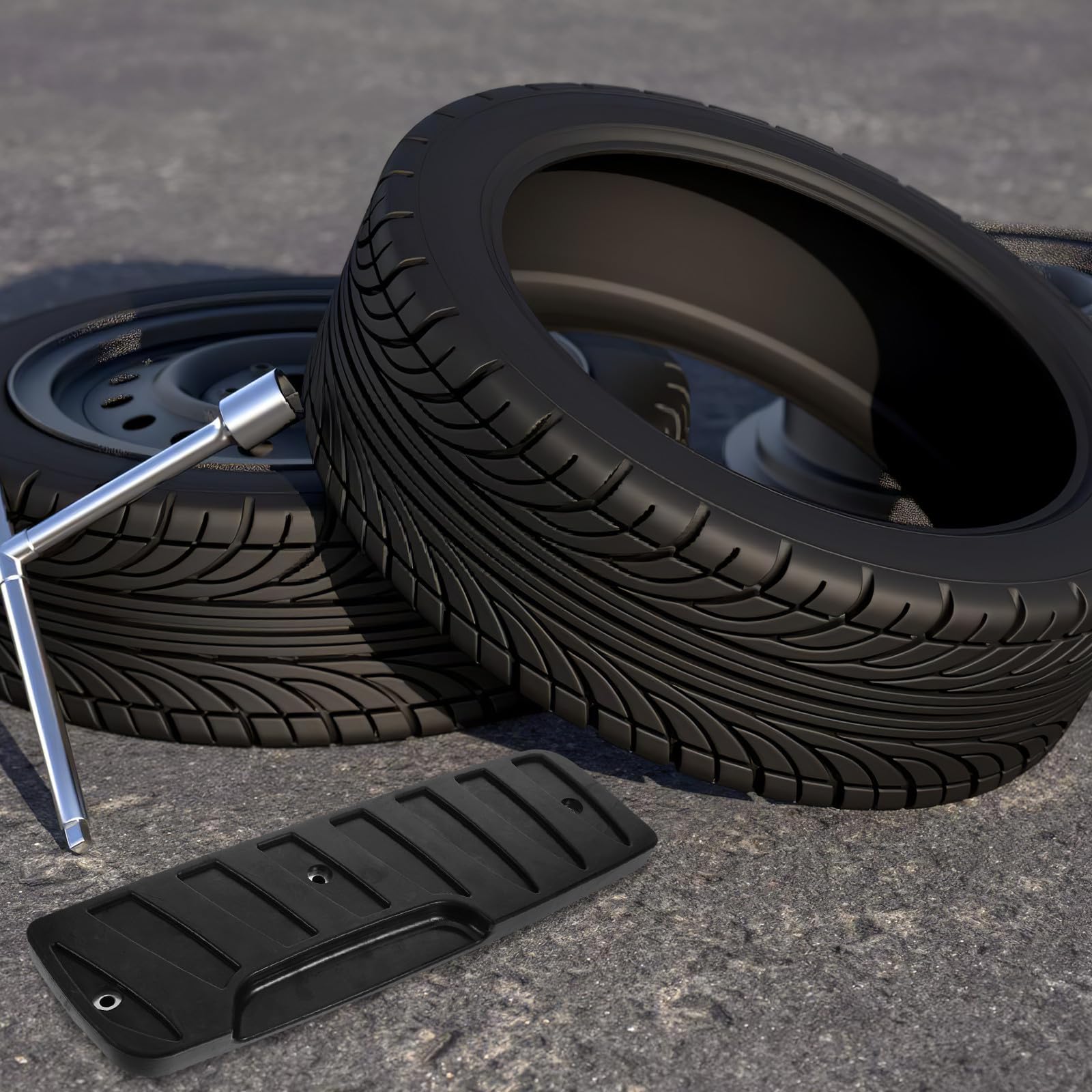 PRETYZOOM Pastillas de Goma para Desmontadora de Neumáticos Diseño y Material Resistente para Talleres de Reparación Automotriz