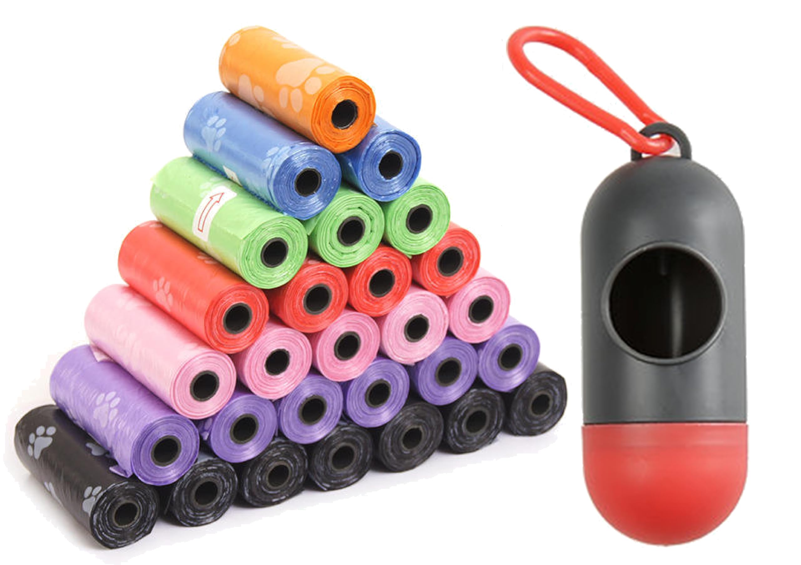 Baby Disposable Diaper Bags, Waste Bags 6 Refill Rolls/90 Bags, Convenient and Quick Diaper Disposal, Unscented Leak & Odors Proof Diaper Trash Bags for Newborn Diapers (6 Roll) (6)