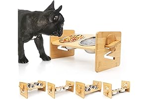 Premium Elevated Dog Bowls for Frenchies