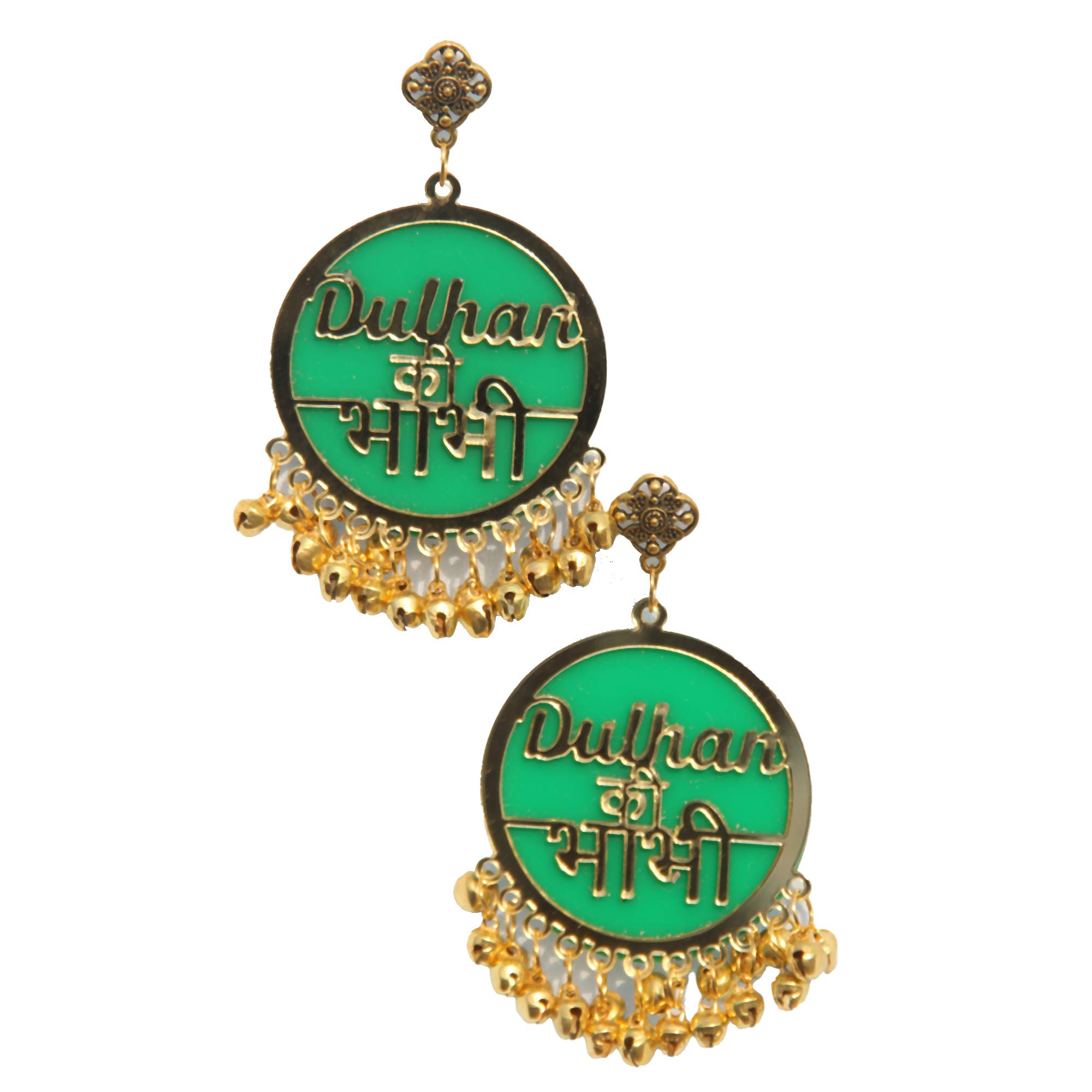 RN Collection Acrylic Dulhan Ki Bhabhi Earrings For Women & Girls. (Green & Gold) (B08YN732LP) Amazon Price History, Amazon Price Tracker