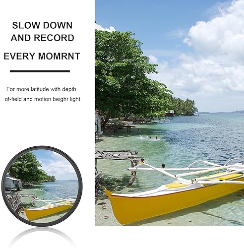 Miniatura 2 de Filtro de lente ND64 de 2.047 in (filtro de densidad neutra fija de 6 paradas), 30 recubrimientos multicapa HD impermeable importación AGC vidrio