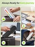 Weekly Pill Organizer AM PM 7 Day, Magnetic Foldable Pill Box with Double-Layer Protection, Large Capacity Medicine Organizer for Vitamins Fish Oils, Rainbow
