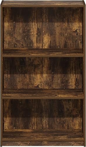 Miniatura 93 de Furinno Jaya Simple Home Estantería ajustable de 3 niveles, blanco Blanco,Negro -,Pino ámbar,Nuez Columbia,Espresso,Roble Frech