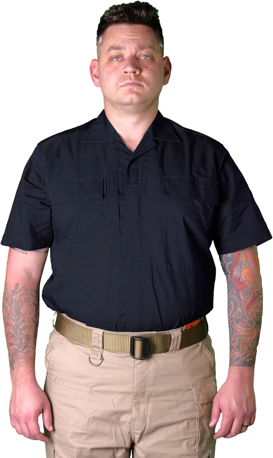 RYNO GEAR Tactical Poly Cotton RIP-Stop BDU Short Sleeve Shirt - Image 2