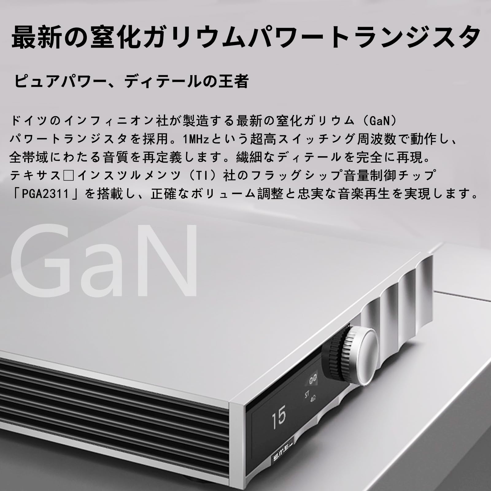 Amazon.co.jp: SMSL PA400 窒化ガリウムパワーアンプ 250W x2 ステレオ